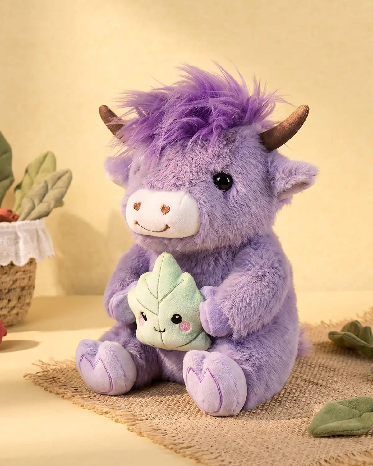 Leaf 🌿 Highland Cow Plushie
