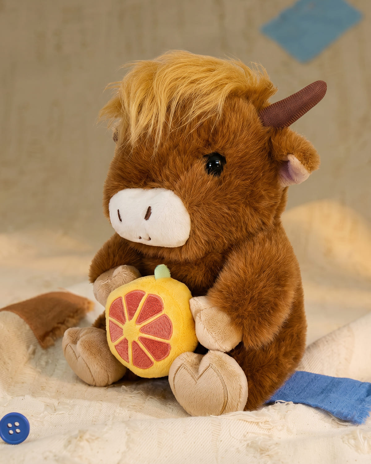 Ruby 🍊 Highland Cow Plushie